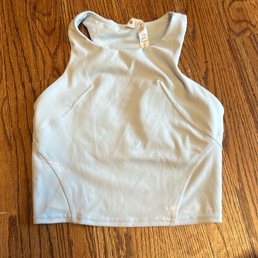 Cute, athletic, light blue tank top from Lululemon, size 2.